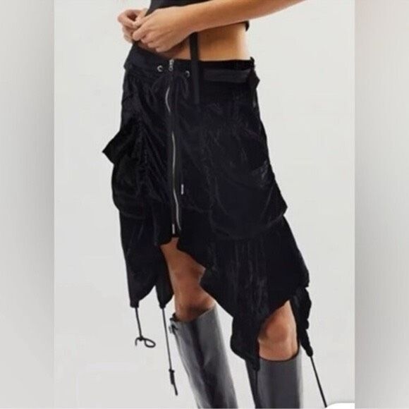 NWT Free People Paxton Parachute Utility Skirt - Picture 2 of 9